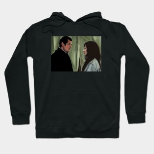 Dracula and Sister Agatha with stake (Claes Bang and Dolly Wells) Hoodie